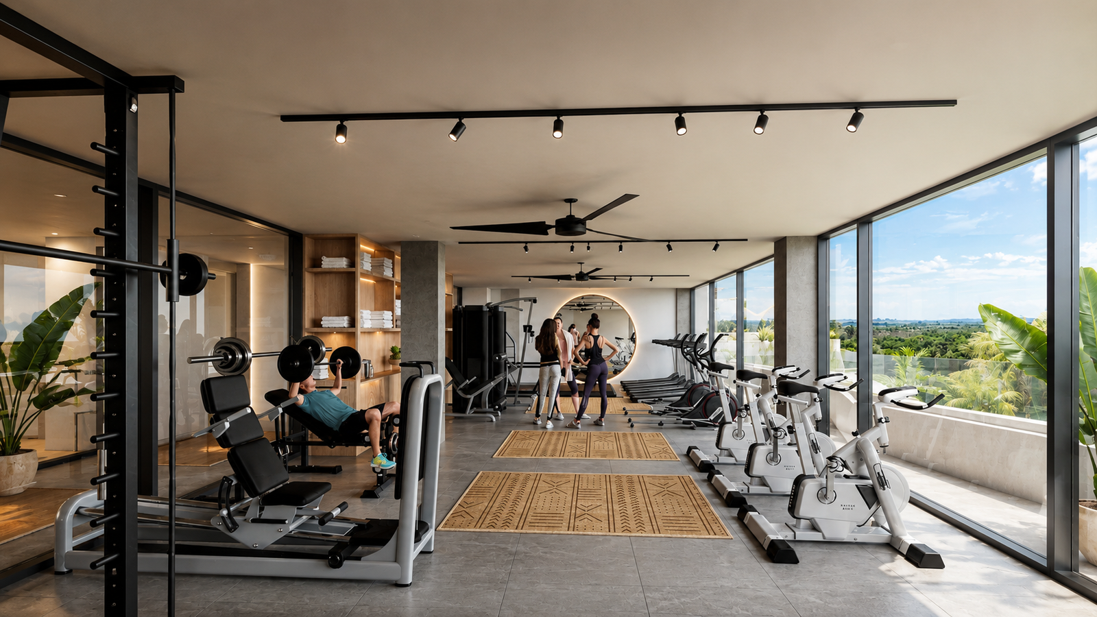 Anga zanzibar gym interior 01